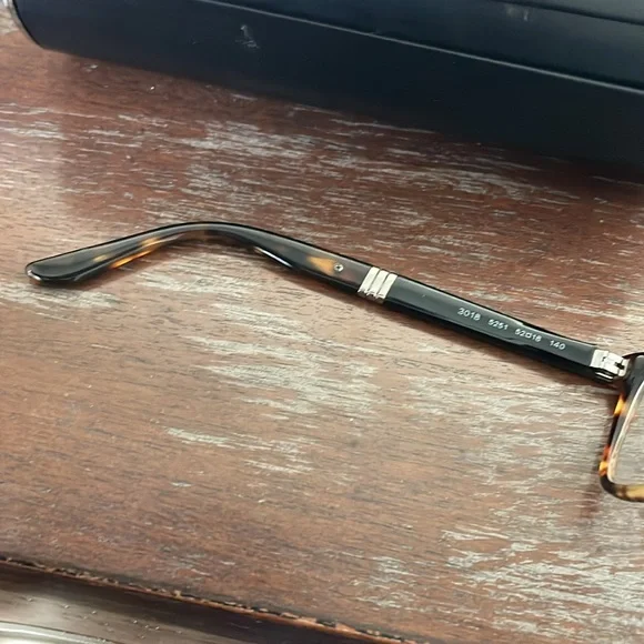 Bulgari 3018 5251 Havana clear brown tortoise eyeglasses with round black case - Picture 9 of 16